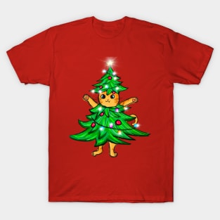 Cat Christmas Tree T-Shirt